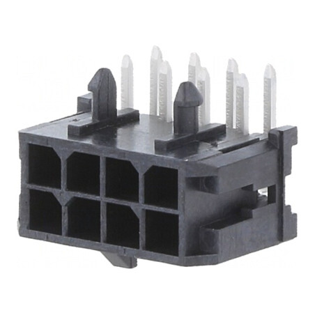 Conector cablu-placă 8 pini Micro-Fit 3.0 3mm 2x4 | Electronic-mag.ro | Componente Electronice