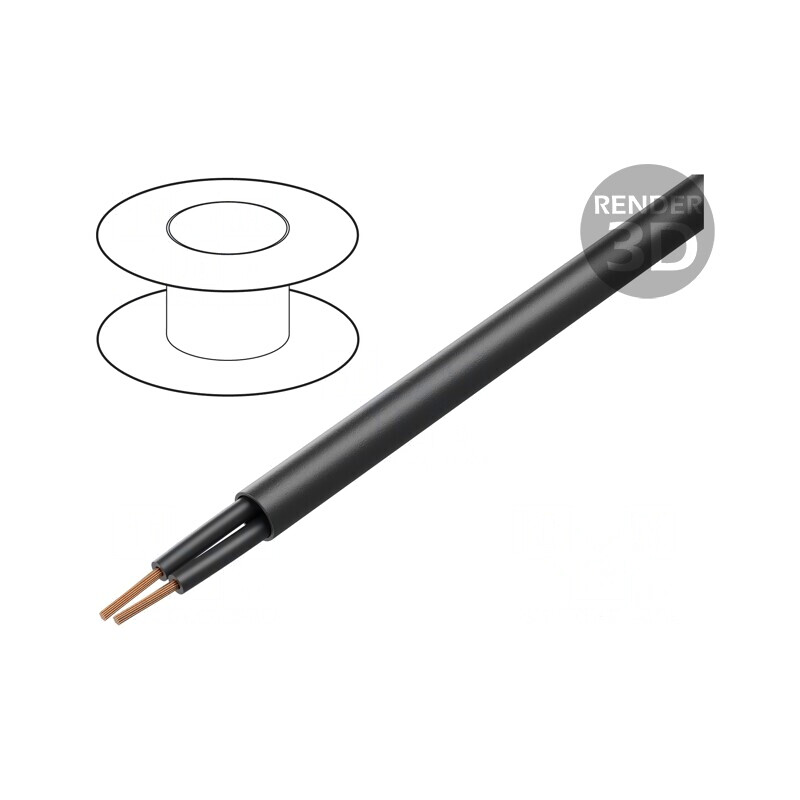Cablu electric neecranat 2x1,5mm2 600V 1kV negru | Electronic-mag.ro | Componente Electronice Cablu electric neecranat 2x1,5mm2 600V 1kV negru | Electronic-mag.ro | Componente Electronice
