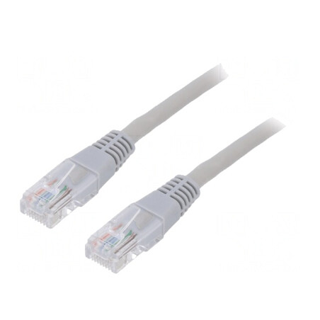 Cablu Patch UTP Cat5e 7.5m Gri | Electronic-mag.ro | Componente Electronice