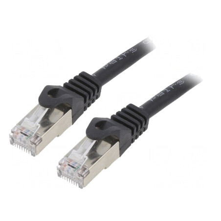 Patch Cord Ethernet Negru 3m RJ45 Cat6 | Electronic-mag.ro | Componente Electronice