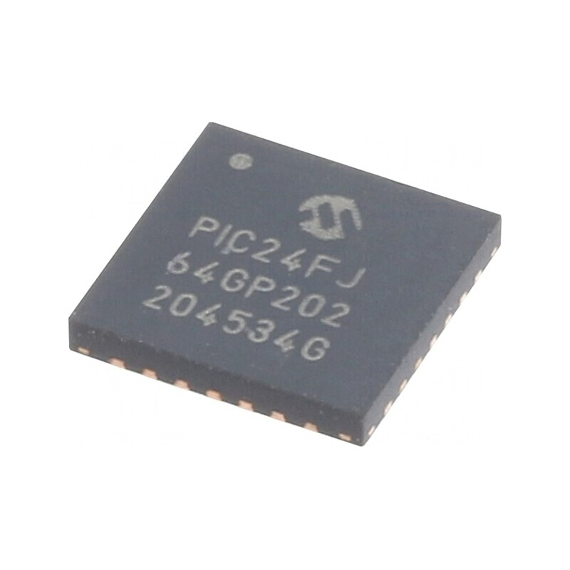 Microcontroler PIC24 64kB 2-3.6V SMD QFN28 8kB SRAM | Electronic-mag.ro | Componente Electronice