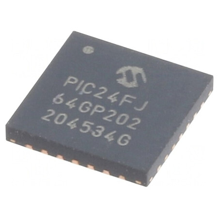 Microcontroler PIC24 64kB 2-3.6V SMD QFN28 8kB SRAM | Electronic-mag.ro | Componente Electronice