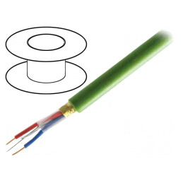 Cablu KNX 2x2x0,8mm2 Cu LSZH Verde 100m | Electronic-mag.ro | Componente Electronice