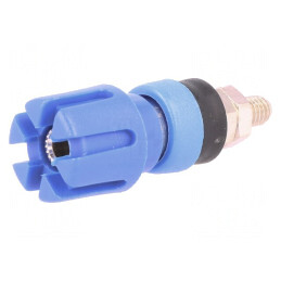 Soclu Banană 4mm 30A Albastru | Electronic-mag.ro | Componente Electronice