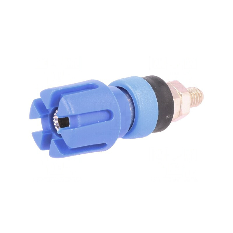 Soclu Banană 4mm 30A Albastru | Electronic-mag.ro | Componente Electronice