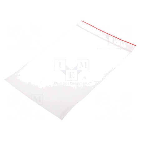 Pungă cu fermoar 180mm x 120mm x 40um polietilenă | Electronic-mag.ro | Componente Electronice