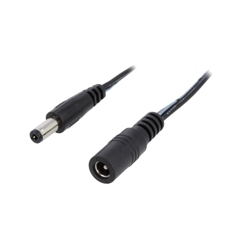 Cablu Alimentare DC 5,5/2,1 mm Negru 2x0,5 mm² | Electronic-mag.ro | Componente Electronice Cablu Alimentare DC 5,5/2,1 mm Negru 2x0,5 mm² | Electronic-mag.ro | Componente Electronice