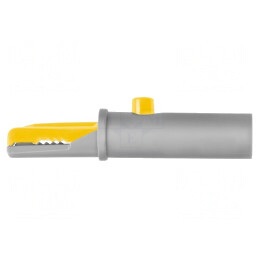 Bornă Crocodil Galbenă 6A 70VDC 6mm | Electronic-mag.ro | Componente Electronice