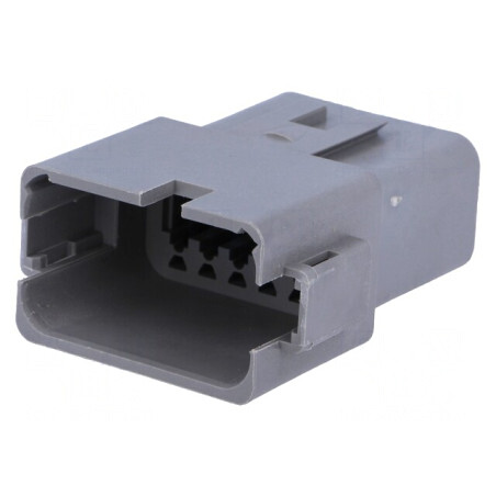 Conector AT Tată Mufă pe Cablu 12-PIN Gri IP67 | Electronic-mag.ro | Componente Electronice
