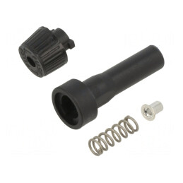 Clema Siguranțe Cilindrice 6.3x32mm 30A Neagră | Electronic-mag.ro | Componente Electronice