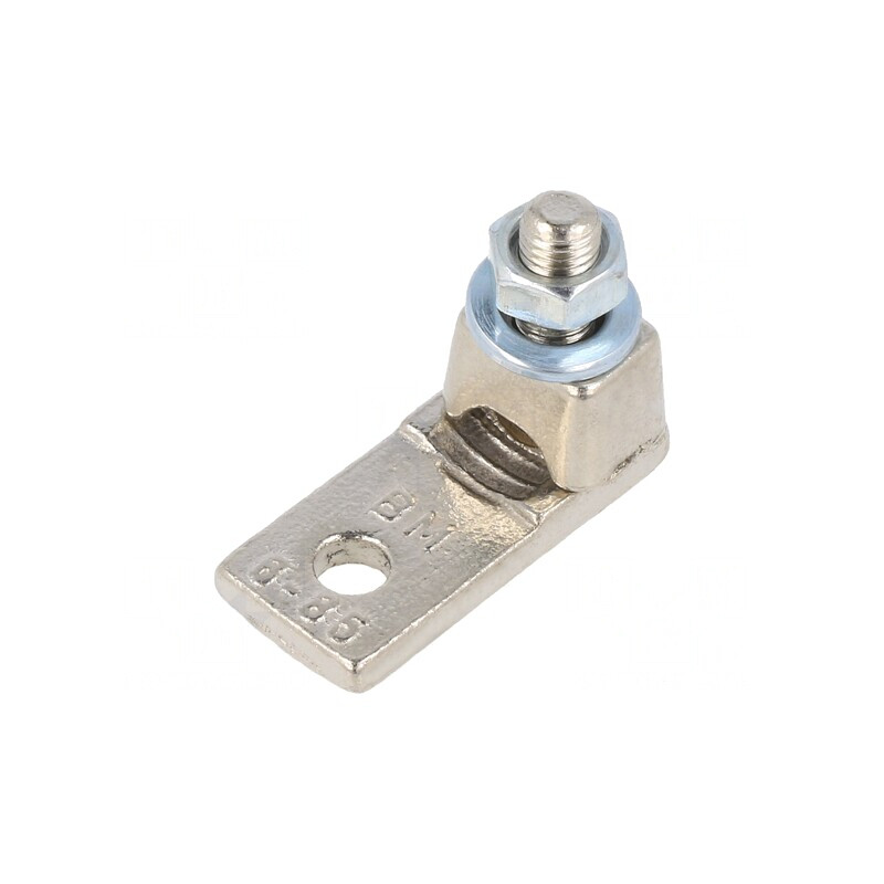 Vârf Inelar Crimpat M6 35mm2 Neizolat Nichelat | Electronic-mag.ro | Componente Electronice