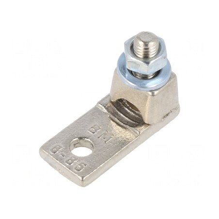 Vârf Inelar Crimpat M6 35mm2 Neizolat Nichelat | Electronic-mag.ro | Componente Electronice