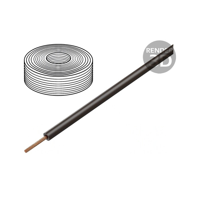 Cablu litat PVC maro închis 10m 60V 0,14mm2 | Electronic-mag.ro | Componente Electronice