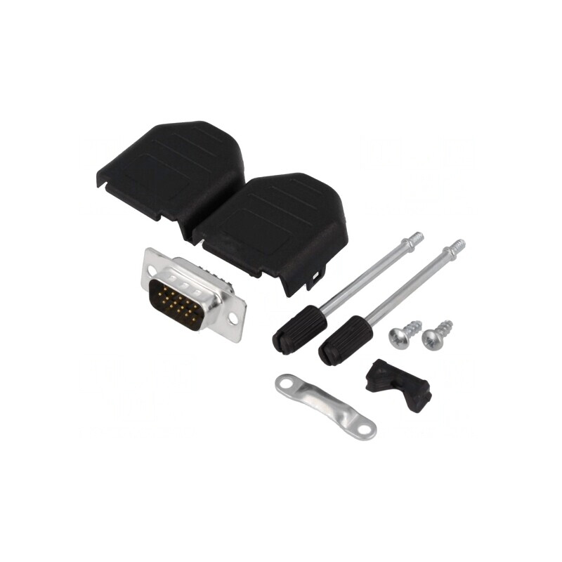Mufă D-Sub HD 15-PIN pentru Lipire pe Cablu - Set Complet | Electronic-mag.ro | Componente Electronice Mufă D-Sub HD 15-PIN pentru Lipire pe Cablu - Set Complet | Electronic-mag.ro | Componente Electronice