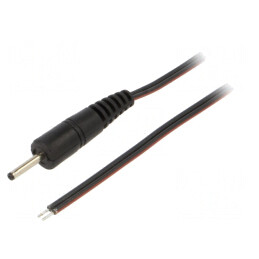 Cablu Alimentare DC 2,35/0,7 mm Negru 0,5m | Electronic-mag.ro | Componente Electronice