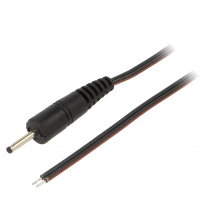 Cablu Alimentare DC 2,35/0,7 mm Negru 0,5m | Electronic-mag.ro | Componente Electronice