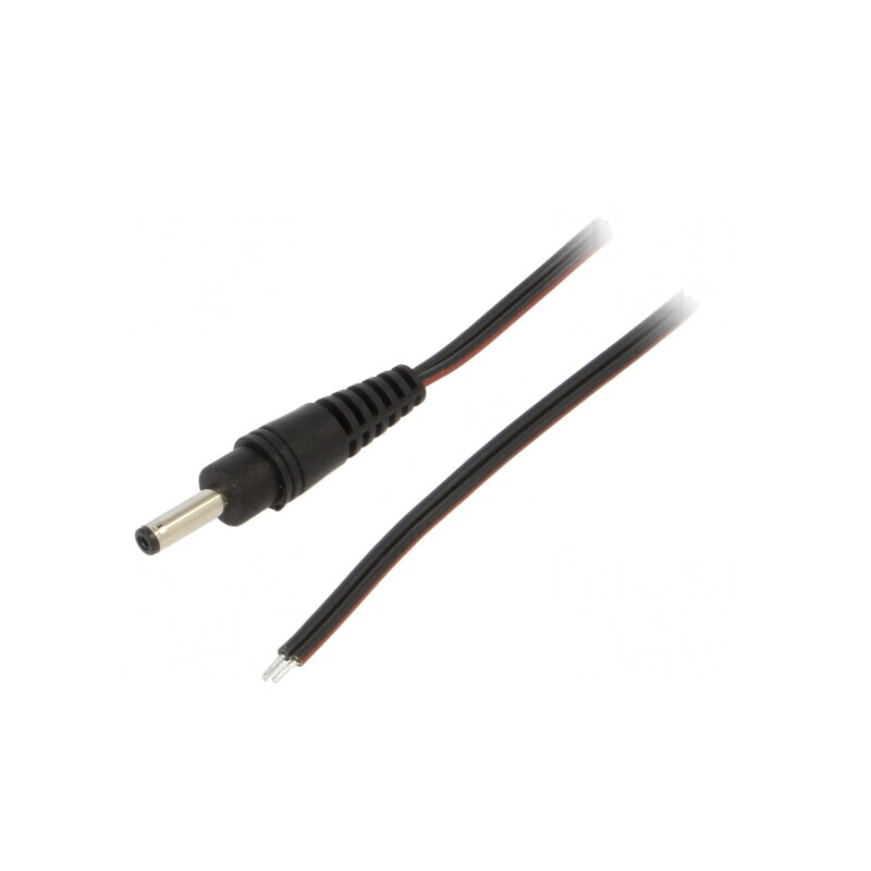 Cablu Alimentare DC 3,5/1,3 Negru 0,5m | Electronic-mag.ro | Componente Electronice