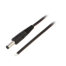 Cablu Alimentare DC 4,8/1,7mm Negru 0,5m | Electronic-mag.ro | Componente Electronice