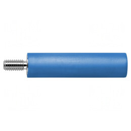 Soclu Banană 4mm 32A Albastru Nichelat | Electronic-mag.ro | Componente Electronice
