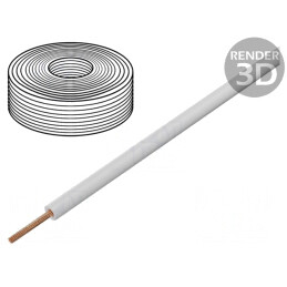 Cablu litat Cu 0,14mm2 PVC alb 10m | Electronic-mag.ro | Componente Electronice