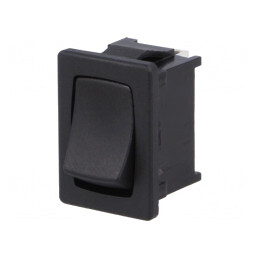 Comutator Basculant SPDT ON-OFF 10A/250VAC Negru IP40 | Electronic-mag.ro | Componente Electronice