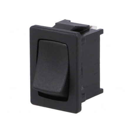 Comutator Basculant SPDT ON-OFF 10A/250VAC Negru IP40 | Electronic-mag.ro | Componente Electronice
