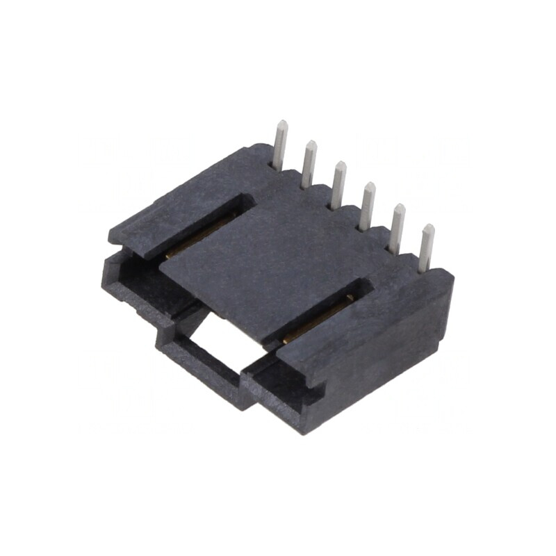 Soclu Cablu-Placă AMPMODU MTE 2,54mm 6 Pin THT Aurit | Electronic-mag.ro | Componente Electronice