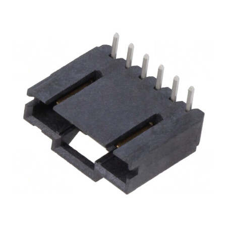 Soclu Cablu-Placă AMPMODU MTE 2,54mm 6 Pin THT Aurit | Electronic-mag.ro | Componente Electronice