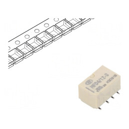 Releu Electromagnetic DPDT 12VDC 2A PCB | Electronic-mag.ro | Componente Electronice