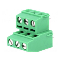 Conector PCB 90° 6 Piste 5,08mm 400V