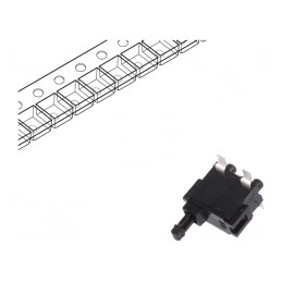 Comutator: cu senzor; Poz: 2; SPST; 0,1A/30VDC; Term: pt.PCB; SMT