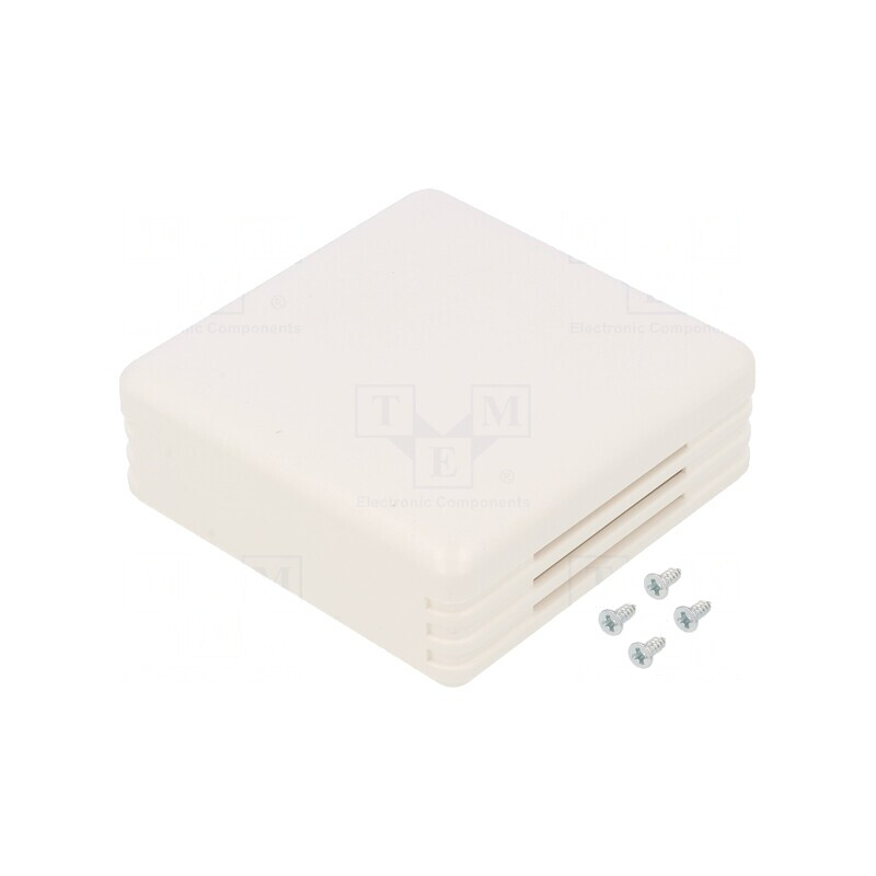 Carcasă alarmă ABS albă 71x71x27mm SENSES | Electronic-mag.ro | Componente Electronice