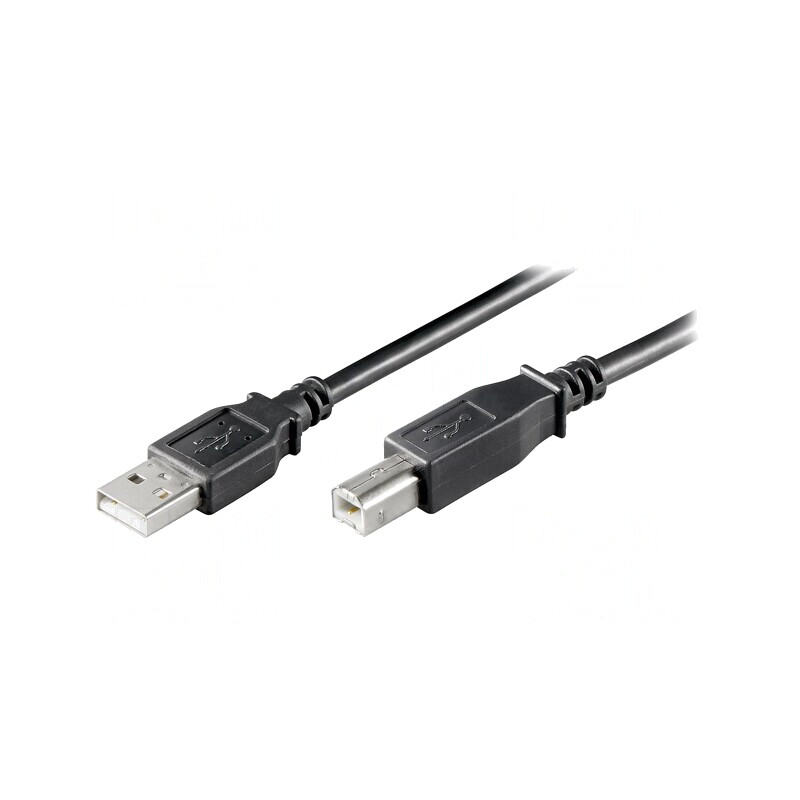 Cablu USB 2.0 A-B 1.8m Negru | Electronic-mag.ro | Componente Electronice