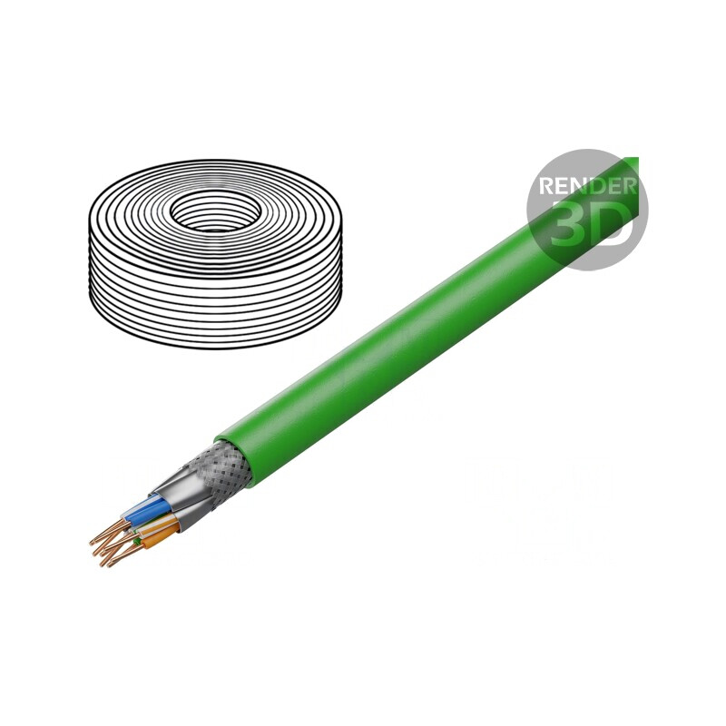 Cablu Ethernet Cat 8.2 S/FTP 500m Verde | Electronic-mag.ro | Componente Electronice Cablu Ethernet Cat 8.2 S/FTP 500m Verde | Electronic-mag.ro | Componente Electronice