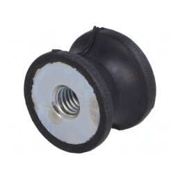 Atenuator de Vibrații M6 20mm Guma 15mm 223N | Electronic-mag.ro | Componente Electronice