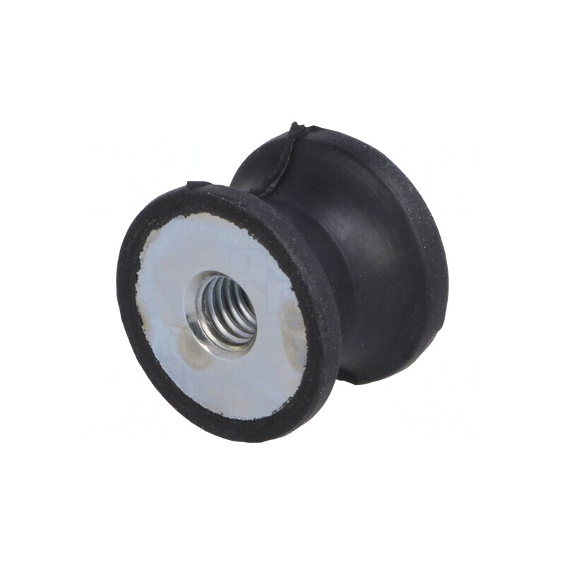 Atenuator de Vibrații M6 20mm Guma 15mm 223N | Electronic-mag.ro | Componente Electronice