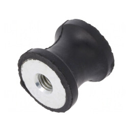 Atenuator de Vibrații M6 20mm Guma | Electronic-mag.ro | Componente Electronice