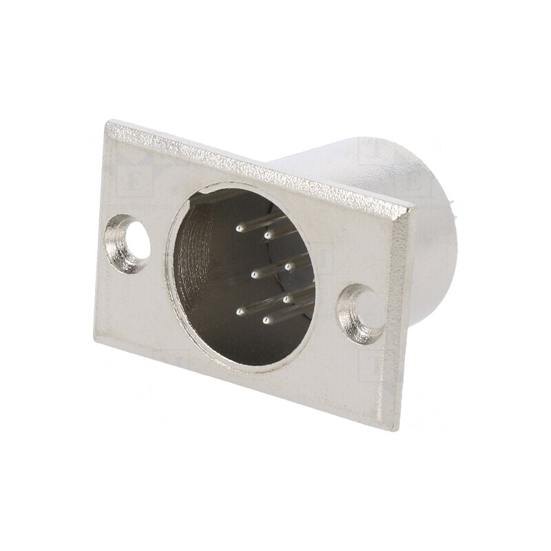 Soclu XLR Tată 7 PIN pentru Panou | Electronic-mag.ro | Componente Electronice