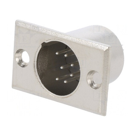 Soclu XLR Tată 7 PIN pentru Panou | Electronic-mag.ro | Componente Electronice