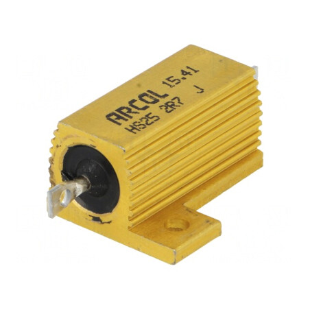 Rezistor Bobinat Radiator 2.7Ω 25W | Electronic-mag.ro | Componente Electronice
