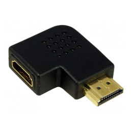Adaptor HDMI Unghi Drept Negru | Electronic-mag.ro | Componente Electronice