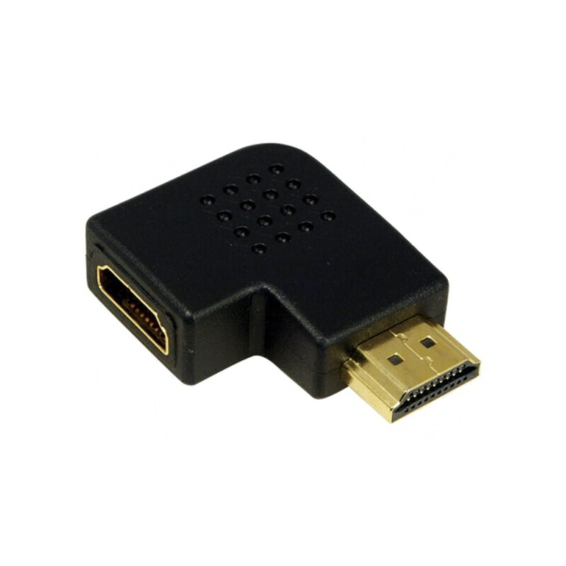 Adaptor HDMI Unghi Drept Negru | Electronic-mag.ro | Componente Electronice