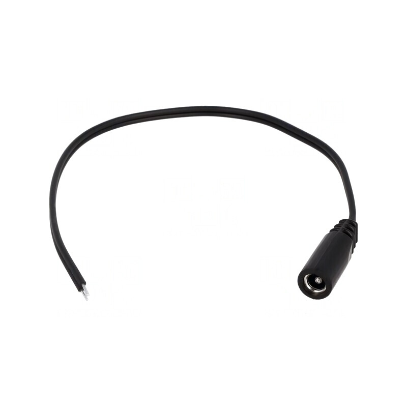 Cablu Alimentare DC 5,5/2,5mm 0,2m Negru | Electronic-mag.ro | Componente Electronice