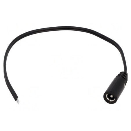 Cablu Alimentare DC 5,5/2,5mm 0,2m Negru | Electronic-mag.ro | Componente Electronice
