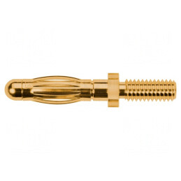 Mufă Banană Aurită 4mm 32A | Electronic-mag.ro | Componente Electronice
