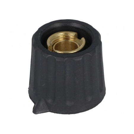 Buton Rotativ Negru cu Indicator 6mm Ø20x17mm | Electronic-mag.ro | Componente Electronice