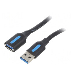 Cablu USB 3.0 A-A 0,5m Negru