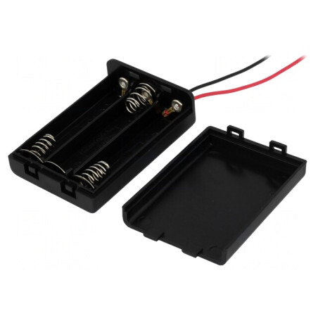 Suport Baterii AAA R3 cu Cabluri 150mm | Electronic-mag.ro | Componente Electronice