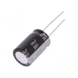 Condensator Electrolitic THT 100uF 200V 16x25mm | Electronic-mag.ro | Componente Electronice
