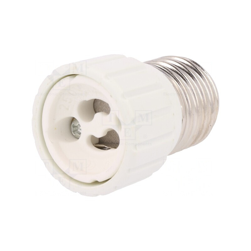 Reducție Dulie Albă 34mm pentru Bec | Electronic-mag.ro | Componente Electronice
